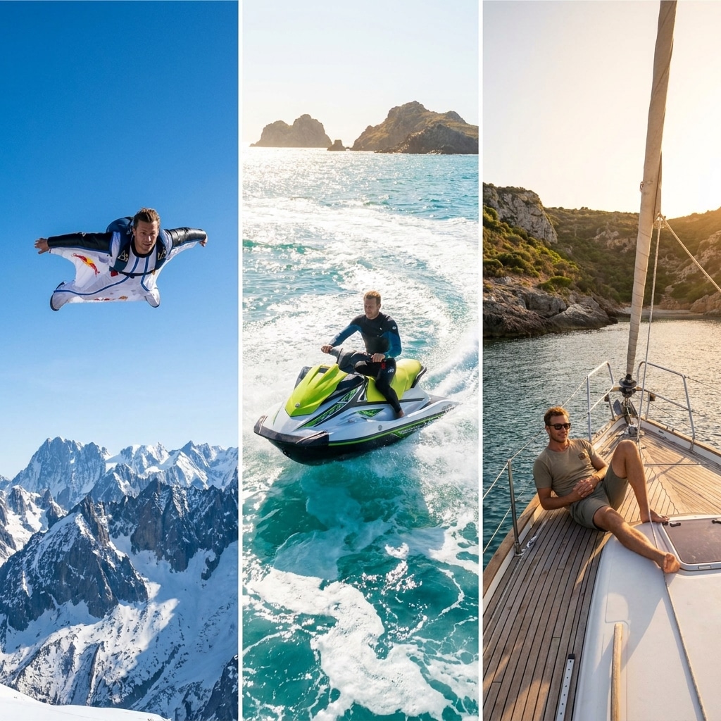The Ultimate Adventure: One Man Goes Skydiving, Snowboarding, Jetskiing ...
