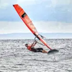 Windsurfing on the foil