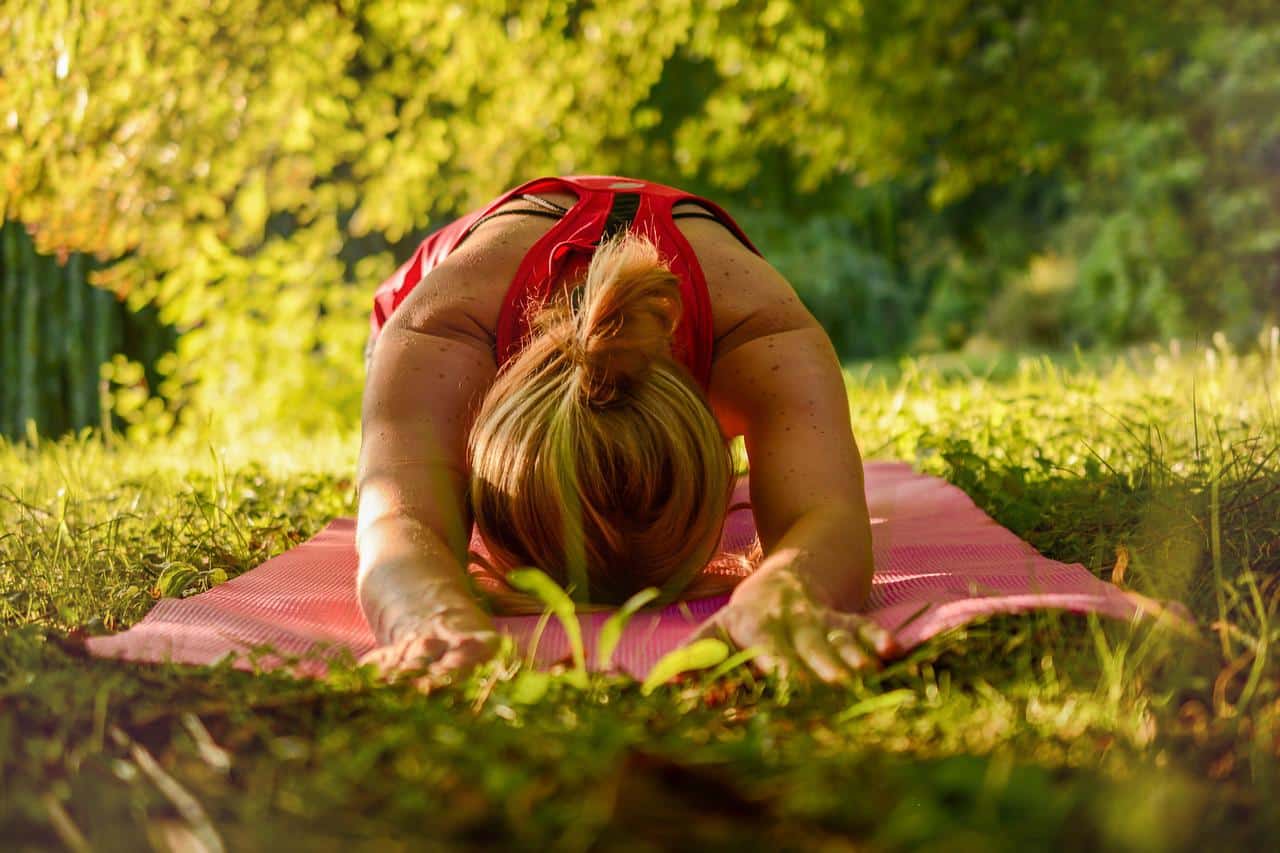 woman, yoga, fitness - outdoor fitness