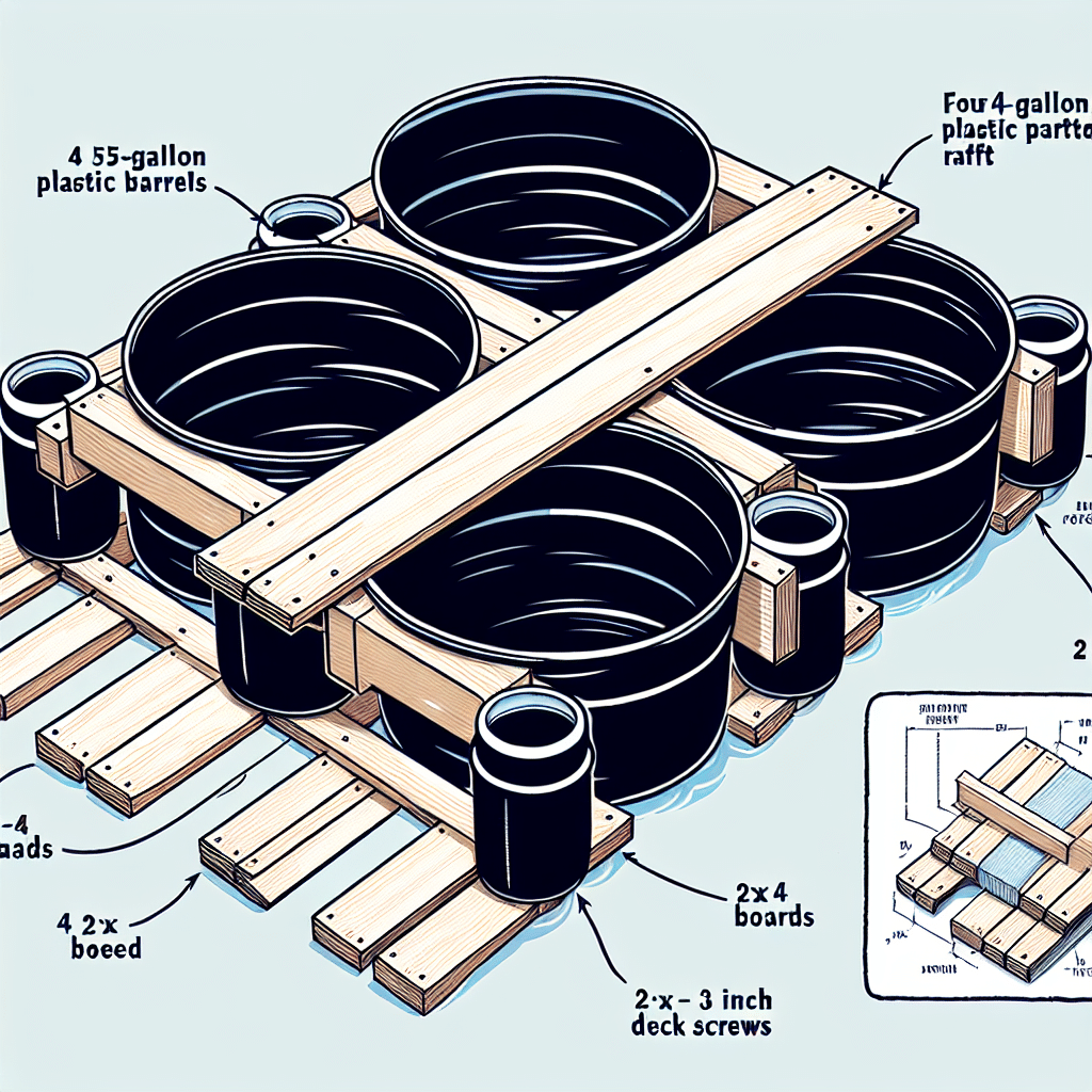 DIY Project: Building a Swim Raft with Barrels