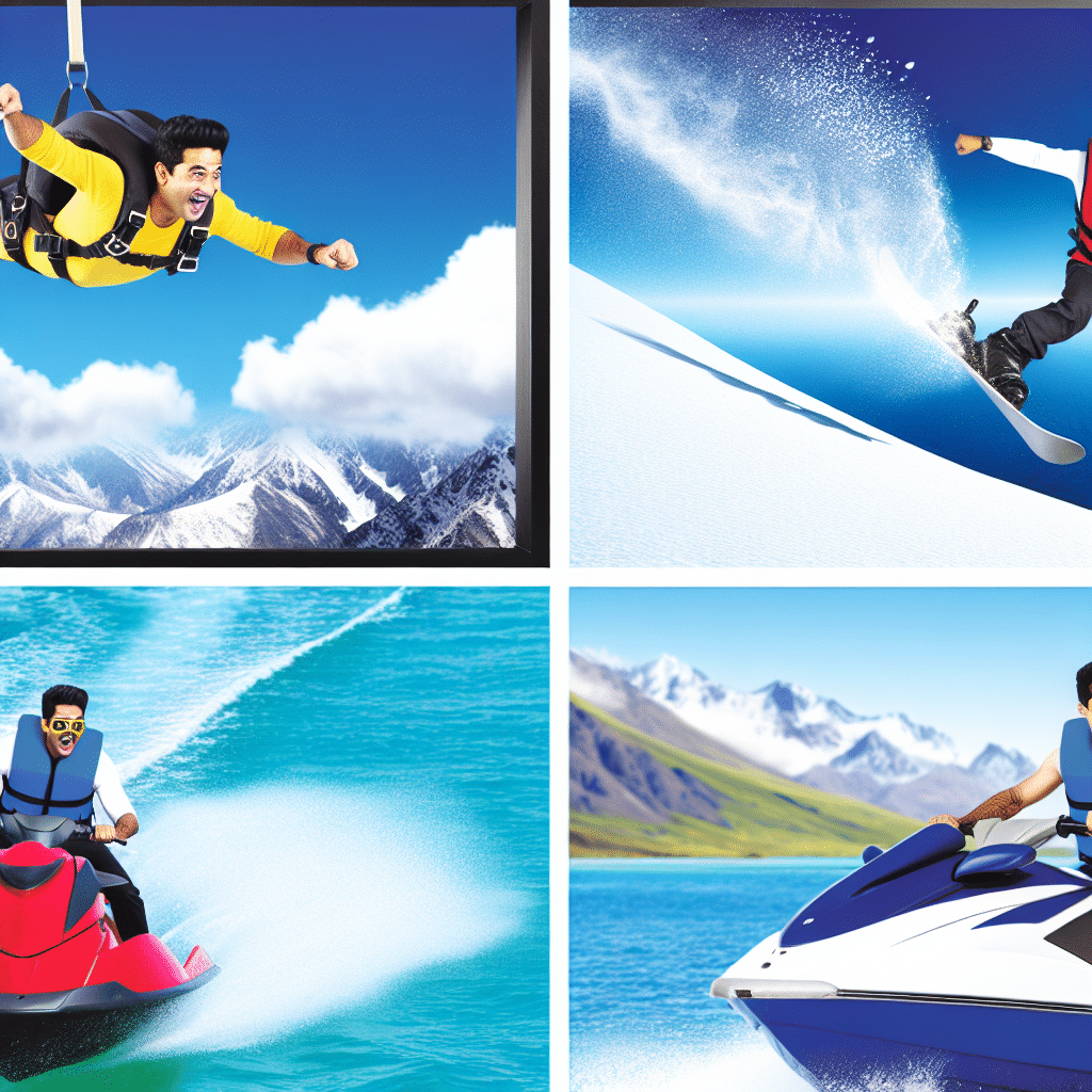 The Ultimate Adventure: One Man Goes Skydiving, Snowboarding, Jetskiing, and on a Boat