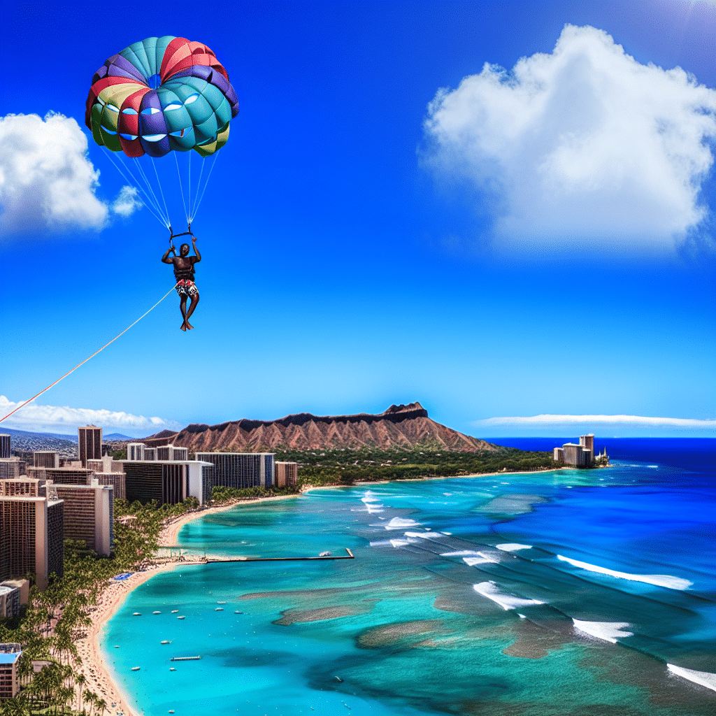 Soaring Above Paradise: Unveiling the Thrills of Parasailing in Waikiki