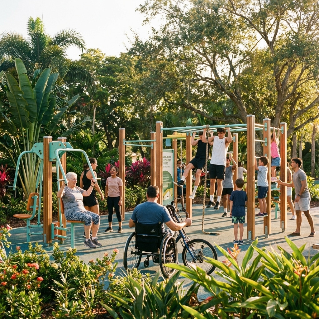 24-hour fitness outdoor gym