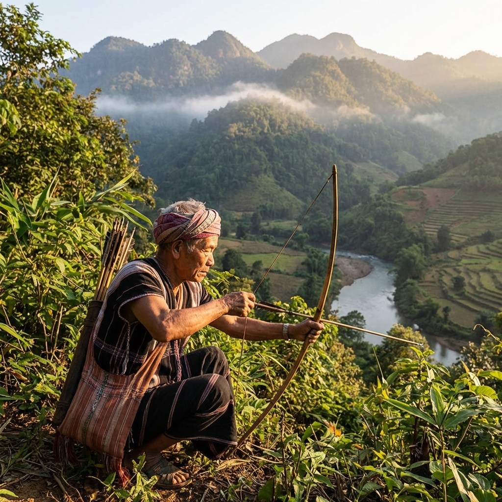 Karen Hunting Burma/Myanmar