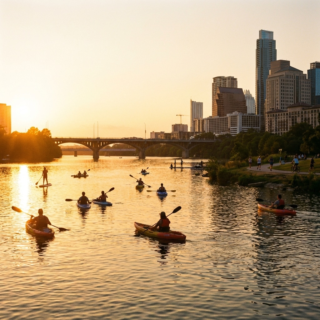 kayaking in Austin
