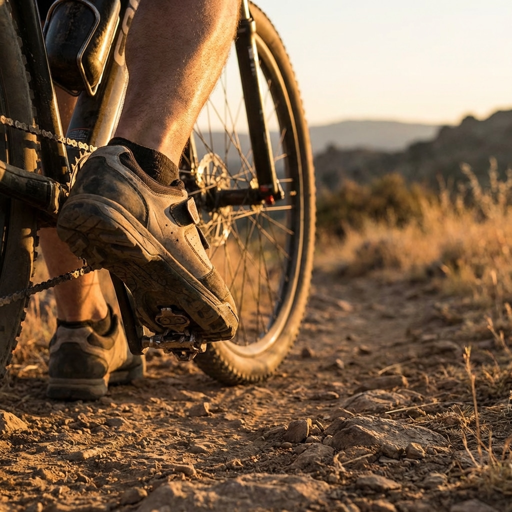 Mountain biking shoes