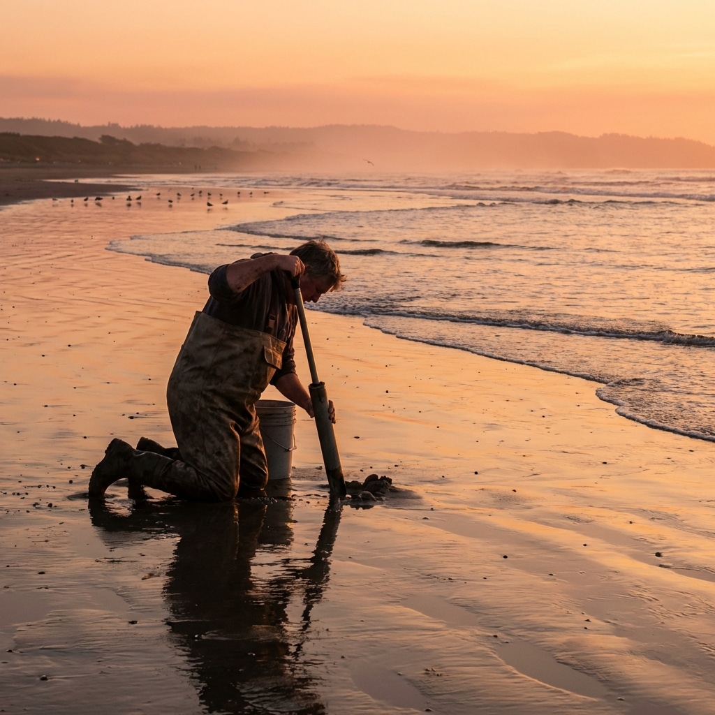 Razor Clam Digging