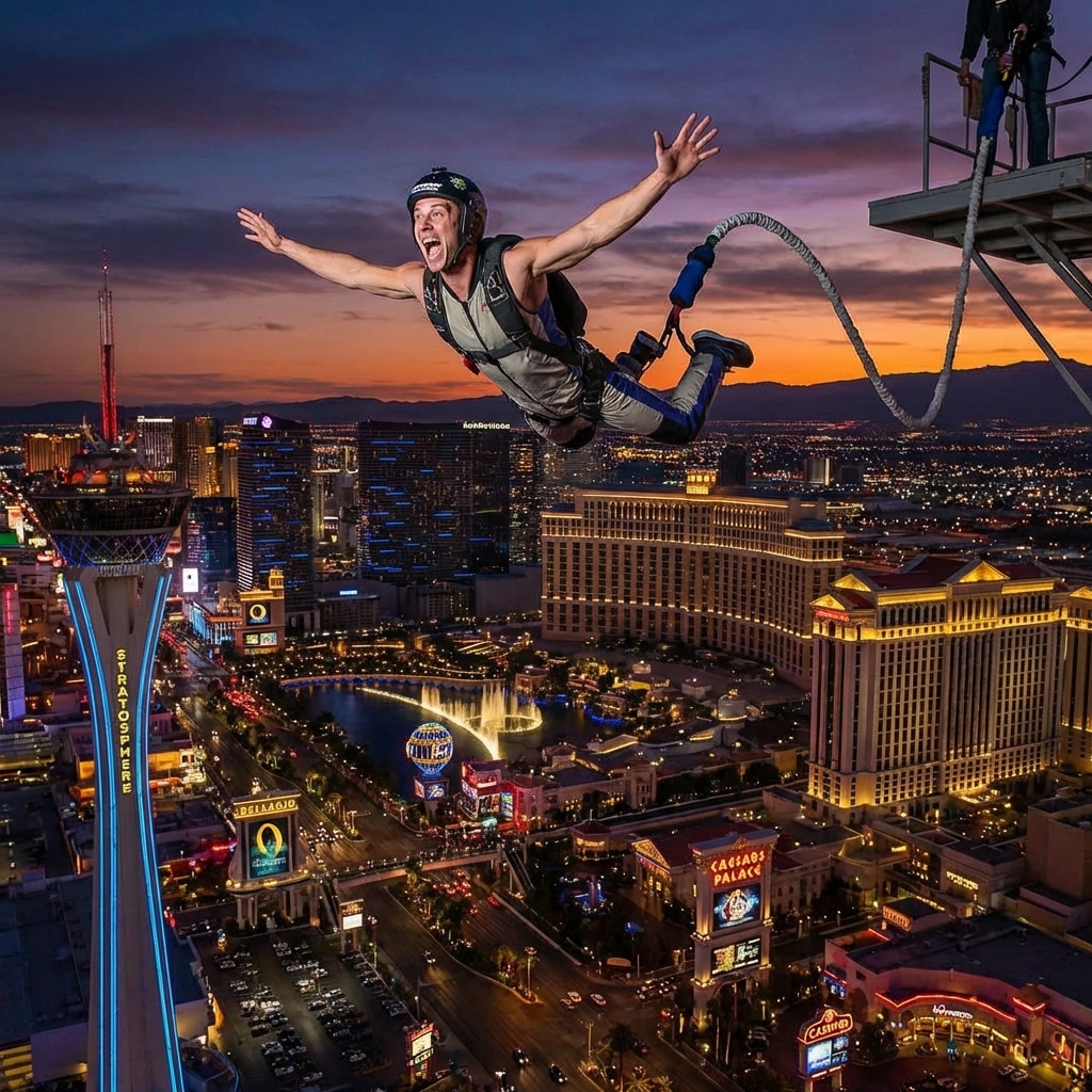 Experience The Thrill of the Bungee Jump in Las Vegas!