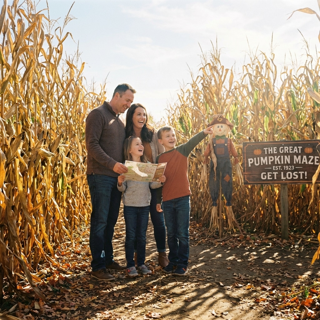 Finding Your Way Through a Corn Field Maze: A Unique Experience