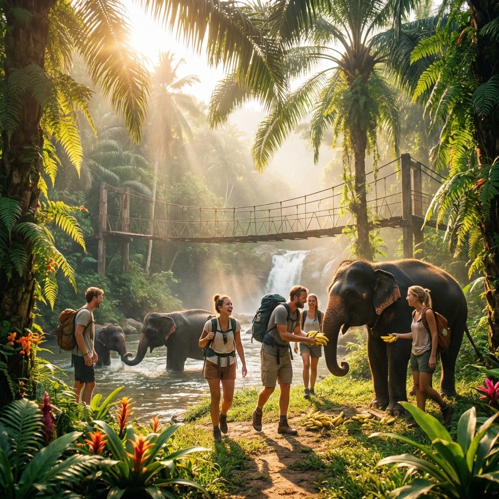 Experience the Magnificent Elephant Safari in Phuket