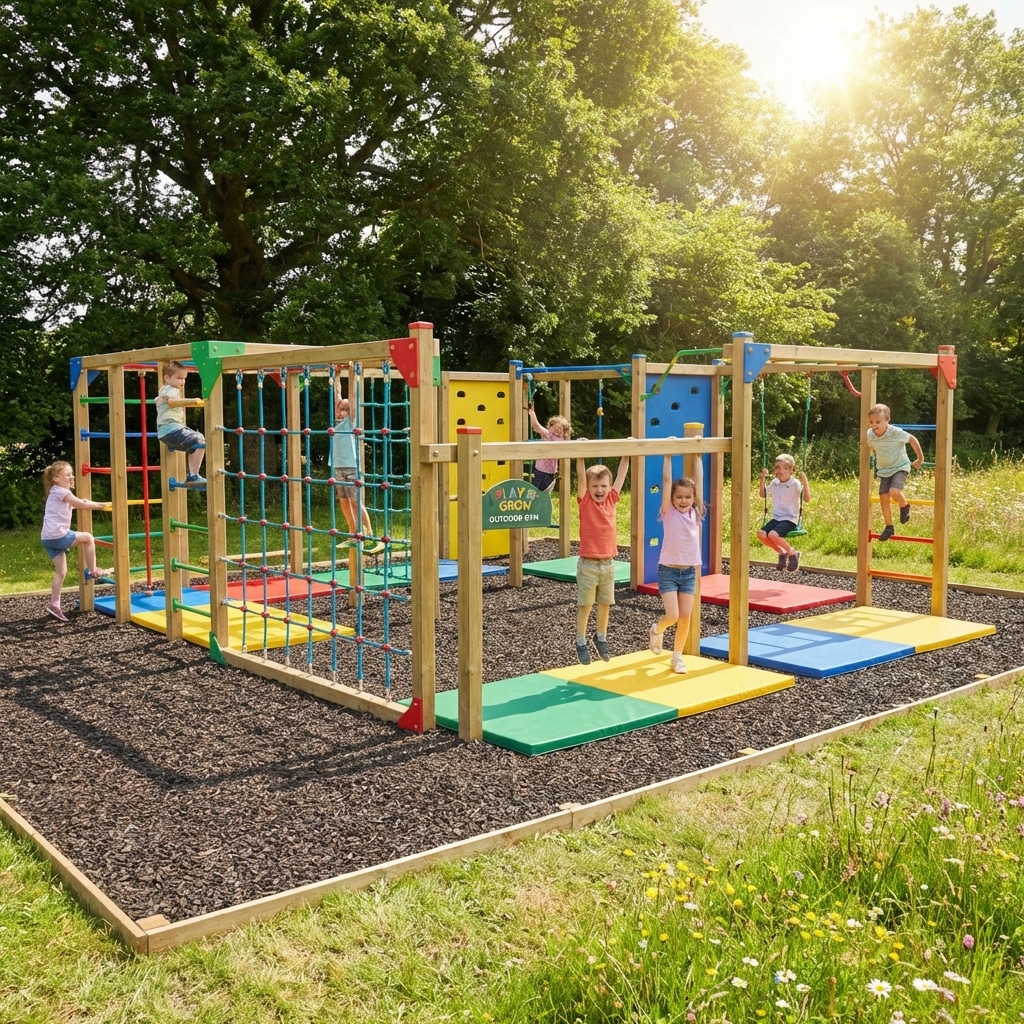 Kids Outdoor Gym: An Innovative Way to Get Kids Up, Moving, and Having Fun Outside