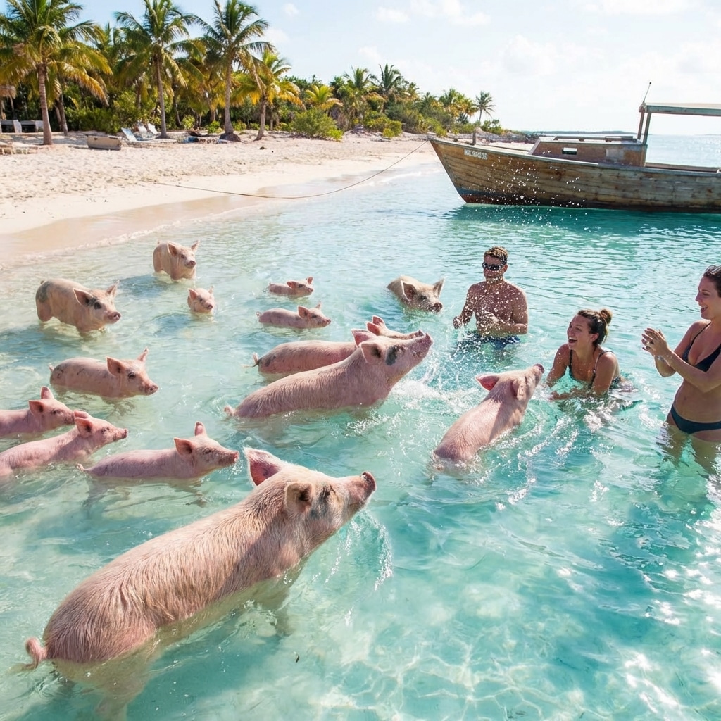 The Utterly Unusual Adventure: Swimming with Pigs