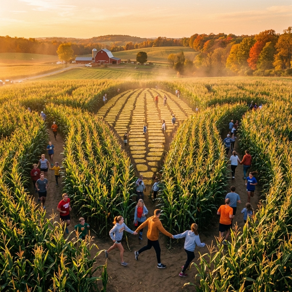 Experiencing the Magic of Autumn: Tom’s Corn Maze Adventure