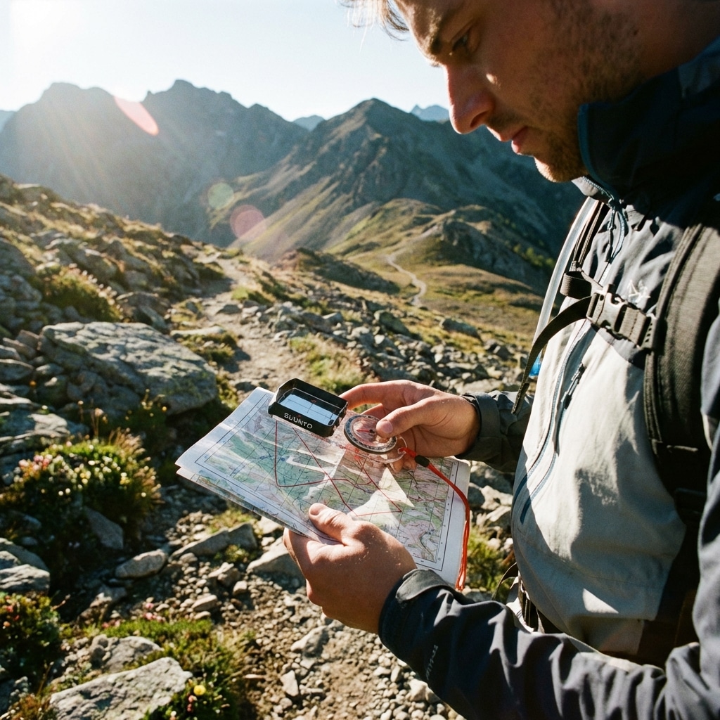 What is the Main Purpose of Orienteering Lines on a Compass?