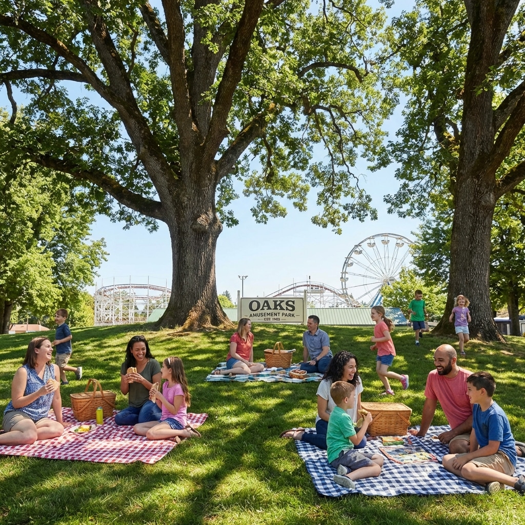 An Alluring Adventure at Oaks Amusement Park