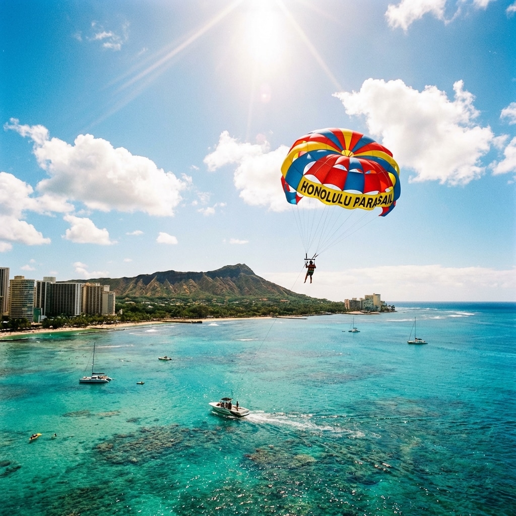 A Shore of Excitement: Experiencing the Thrill of Parasailing in Honolulu