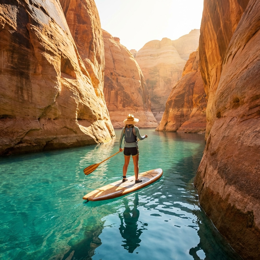 Experience Stand-Up Paddleboarding in Havasu Creek, Grand Canyon, Arizona