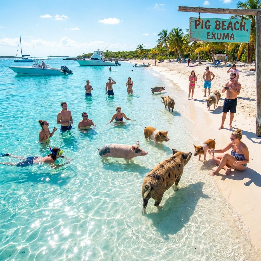 Experience an Unforgettable Adventure: Swimming with Pigs in the Bahamas