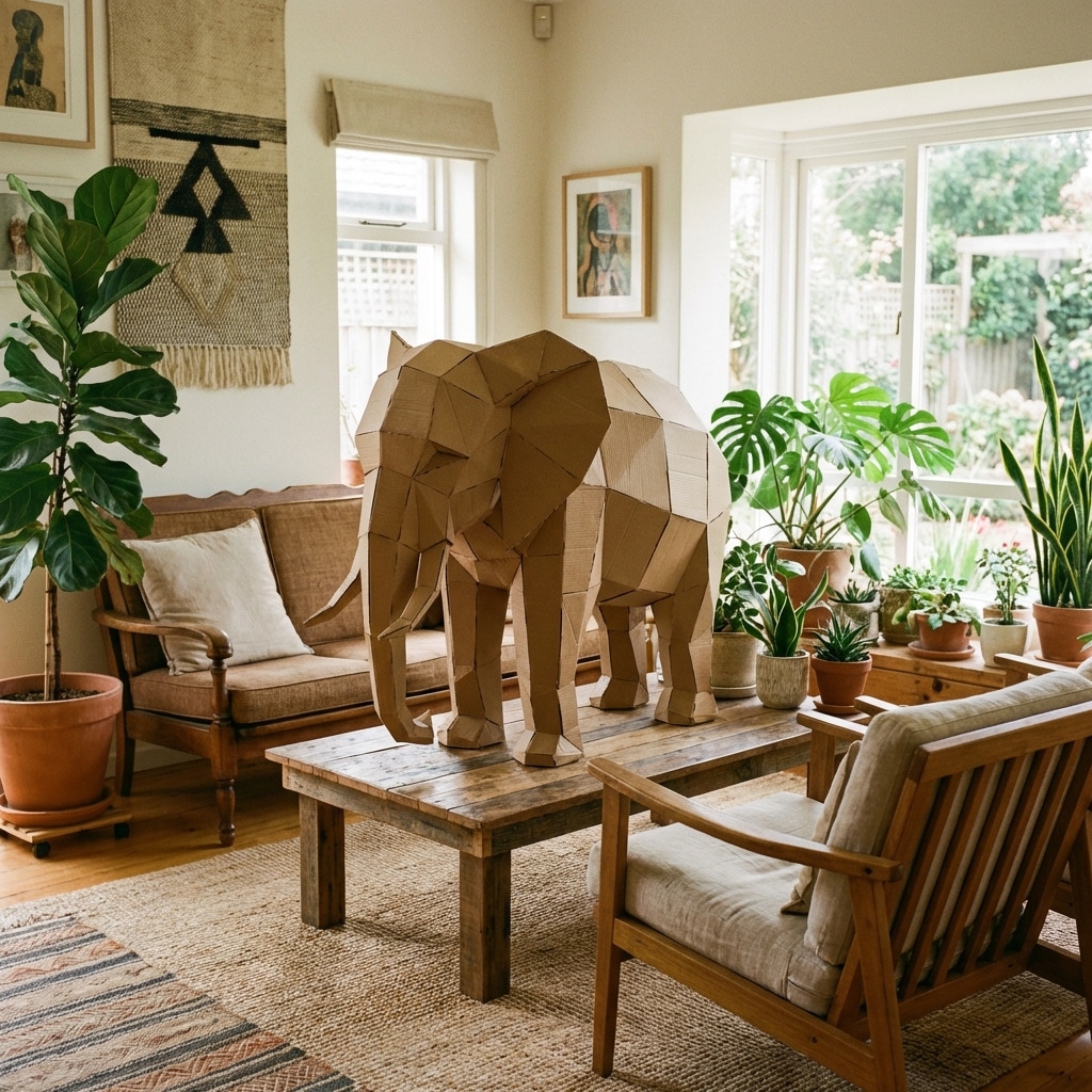 The Majesty of Cardboard Safari Elephants: A Creative Eco-Friendly Decor
