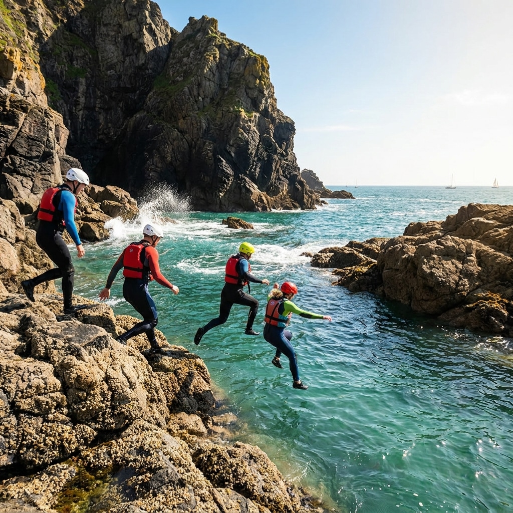 Exploring the Thrill of Coasteering in South Cornwall