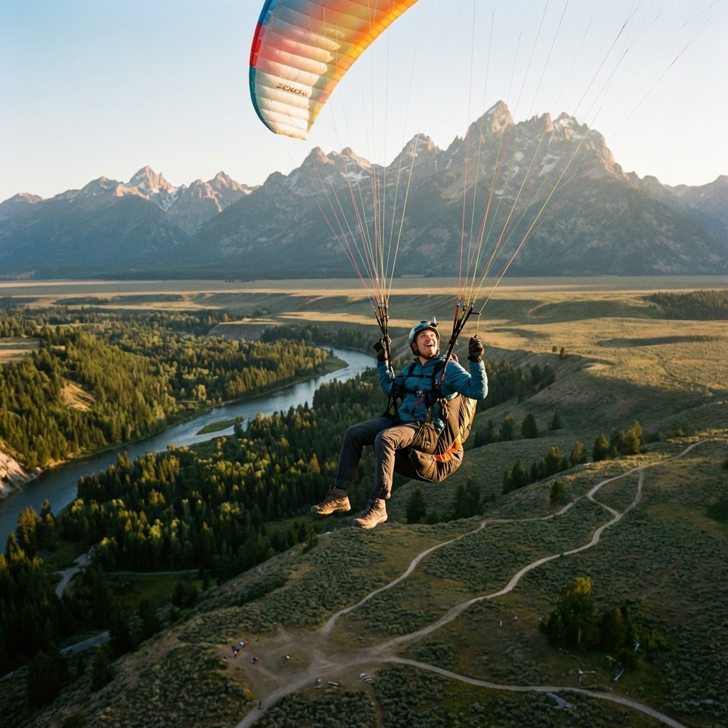 Soaring Above the Peaks: Paragliding Jackson Hole