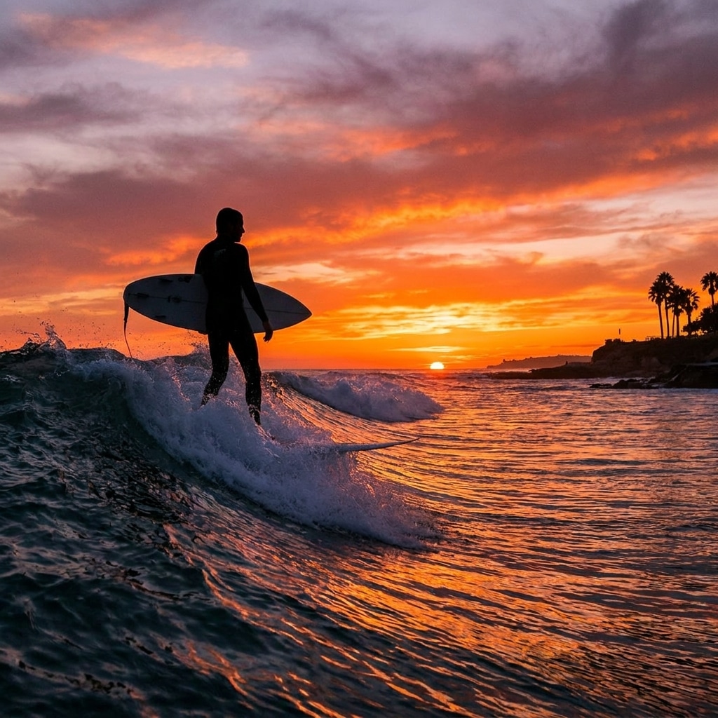 Chasing Shadows: The Art of Surfing Silhouettes