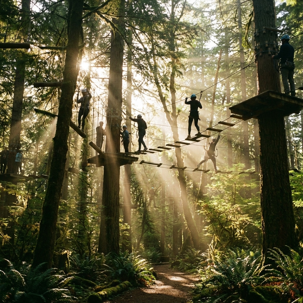 Exploring the Thrills of Tree to Tree Adventure Parks