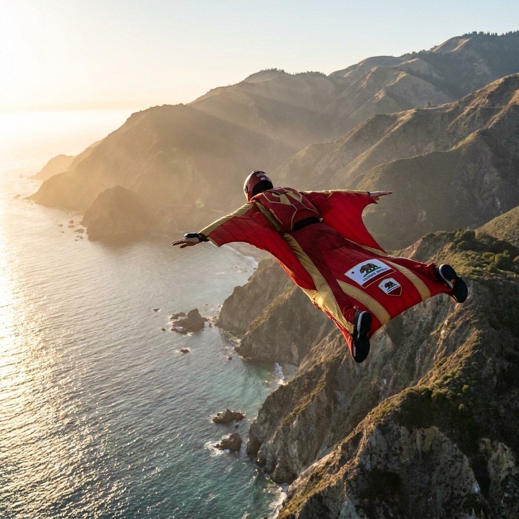 Soaring the Golden Skies: Wingsuit Flying in California
